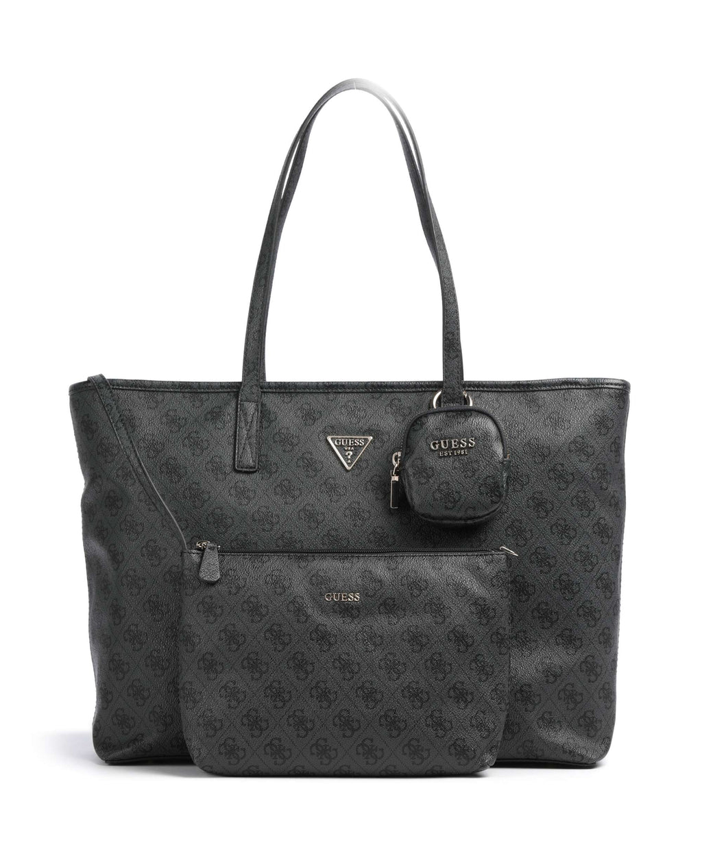 Guess Power Play II Tech Large Tote bag coal logo