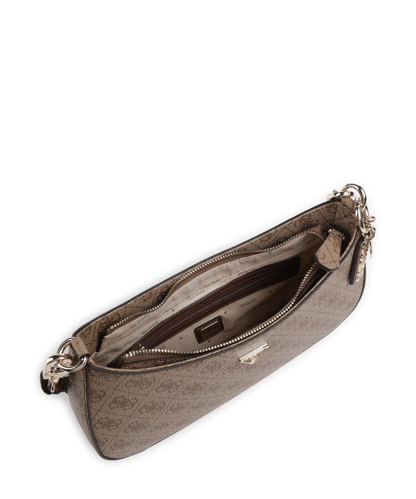 Guess Noelle Shoulder bag latte logo/brown