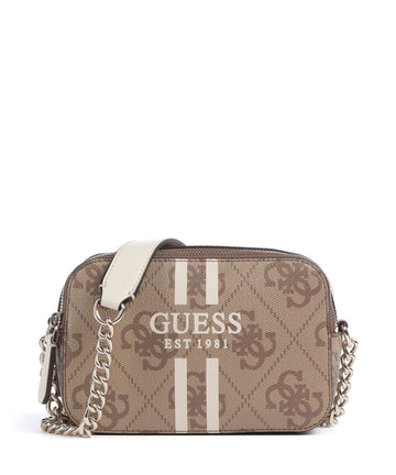 Guess Noelle 4G Logo Crossover väska latte logo