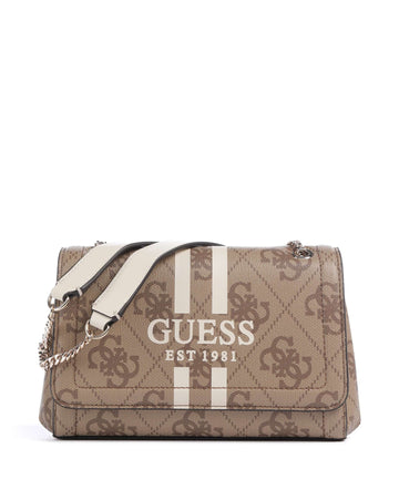 Guess Noelle 4G Logo Axelremsväska latte logo