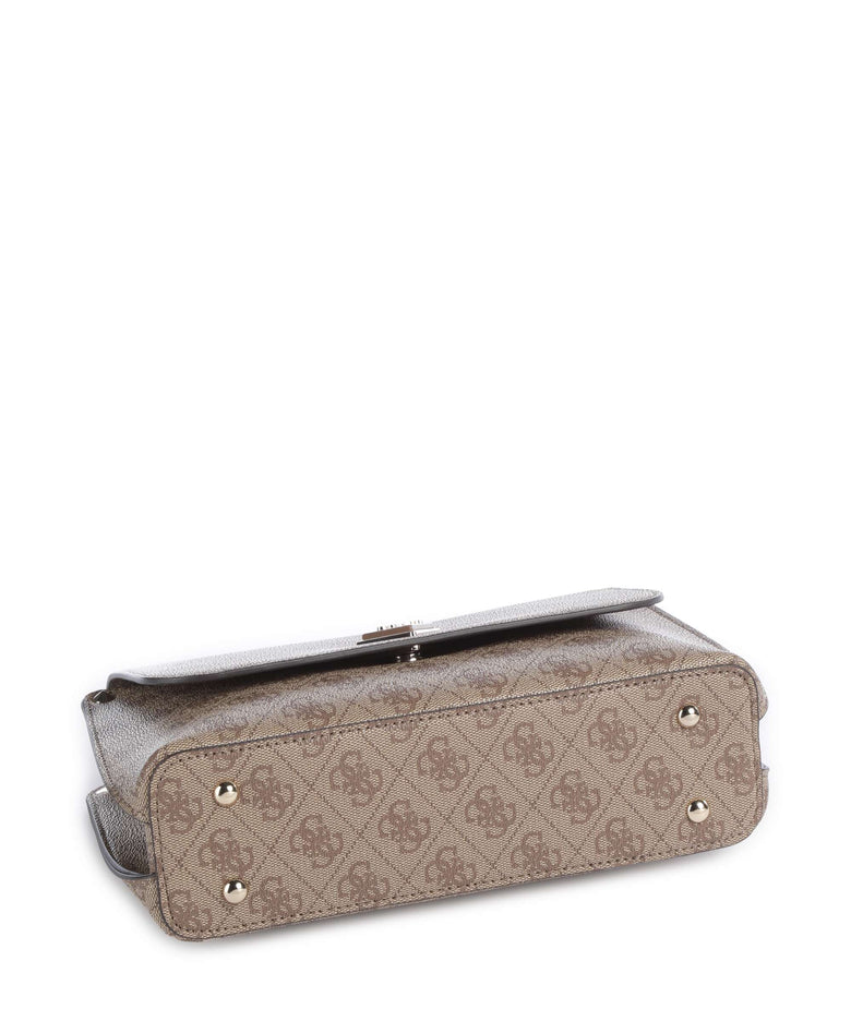 Guess Meridian Crossbody bag latte logo