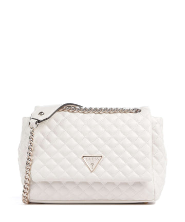 Guess Everlee Axelremsväska offwhite