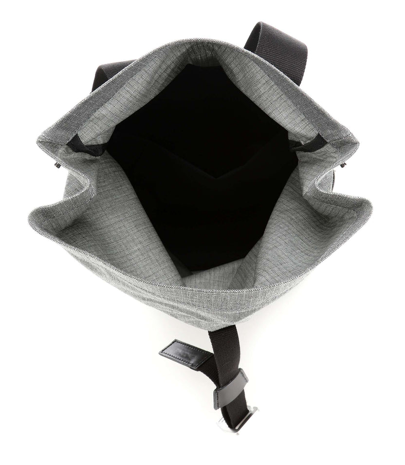 Brooks England Pickwick Small Tex Rolltop backpack grey