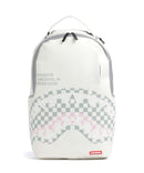 Sprayground Cream Check Shark Central Backpack multicolour
