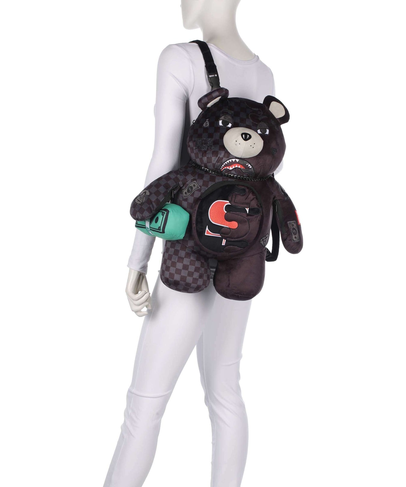 Sprayground Unfinished Shark Teddy Bear Backpack multicolour