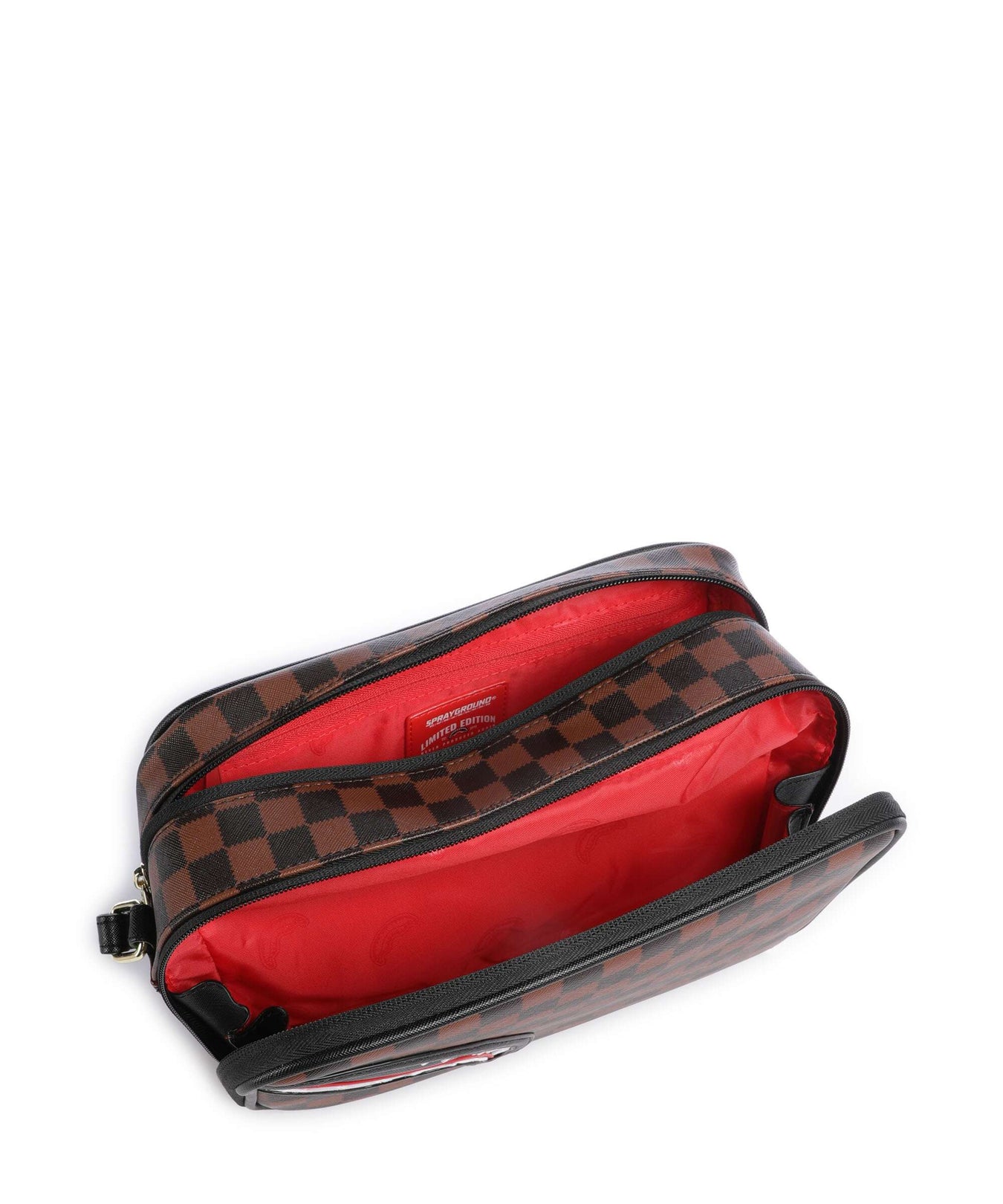 Sprayground Sawtooth Sharks in Paris Toiletry bag brown