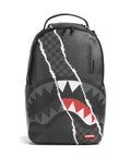 Sprayground Center Rip Revealing Gray Check Backpack black