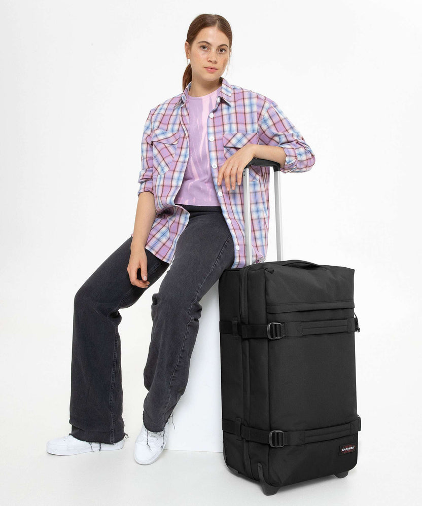Eastpak Transit'R M Travel bag with wheels black