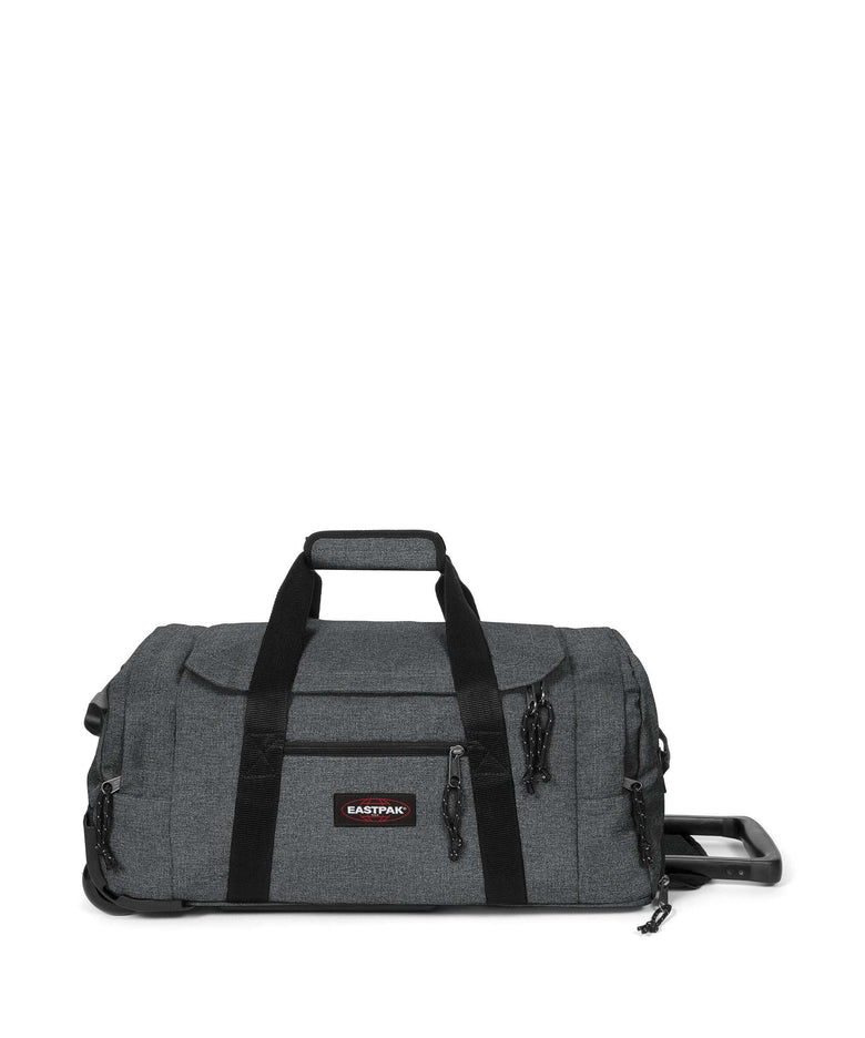 Eastpak Leatherface S + Travel bag with wheels black denim