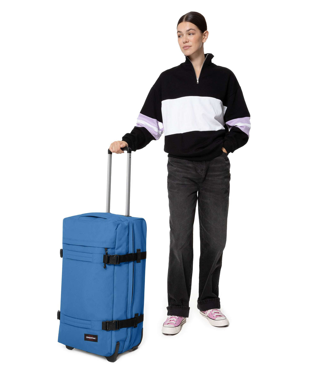 Eastpak Transit'R M Travel bag with wheels healing blue