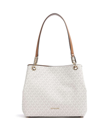 Michael Kors Kensington Hobo väska vanilla/acorn
