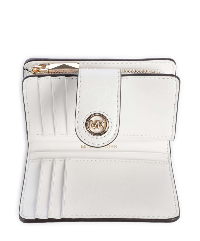 Michael Kors MK Charm Wallet optic white