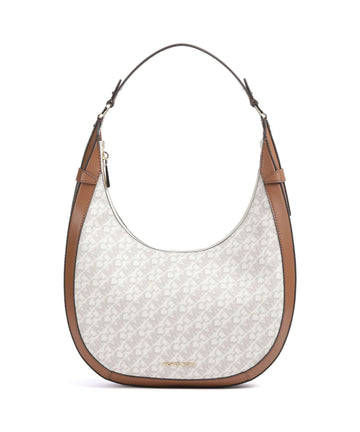 Michael Kors Preston Hobo väska vanilla/acorn