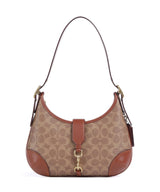 Coach Hamptons Signature Axelremsväska tan caramel