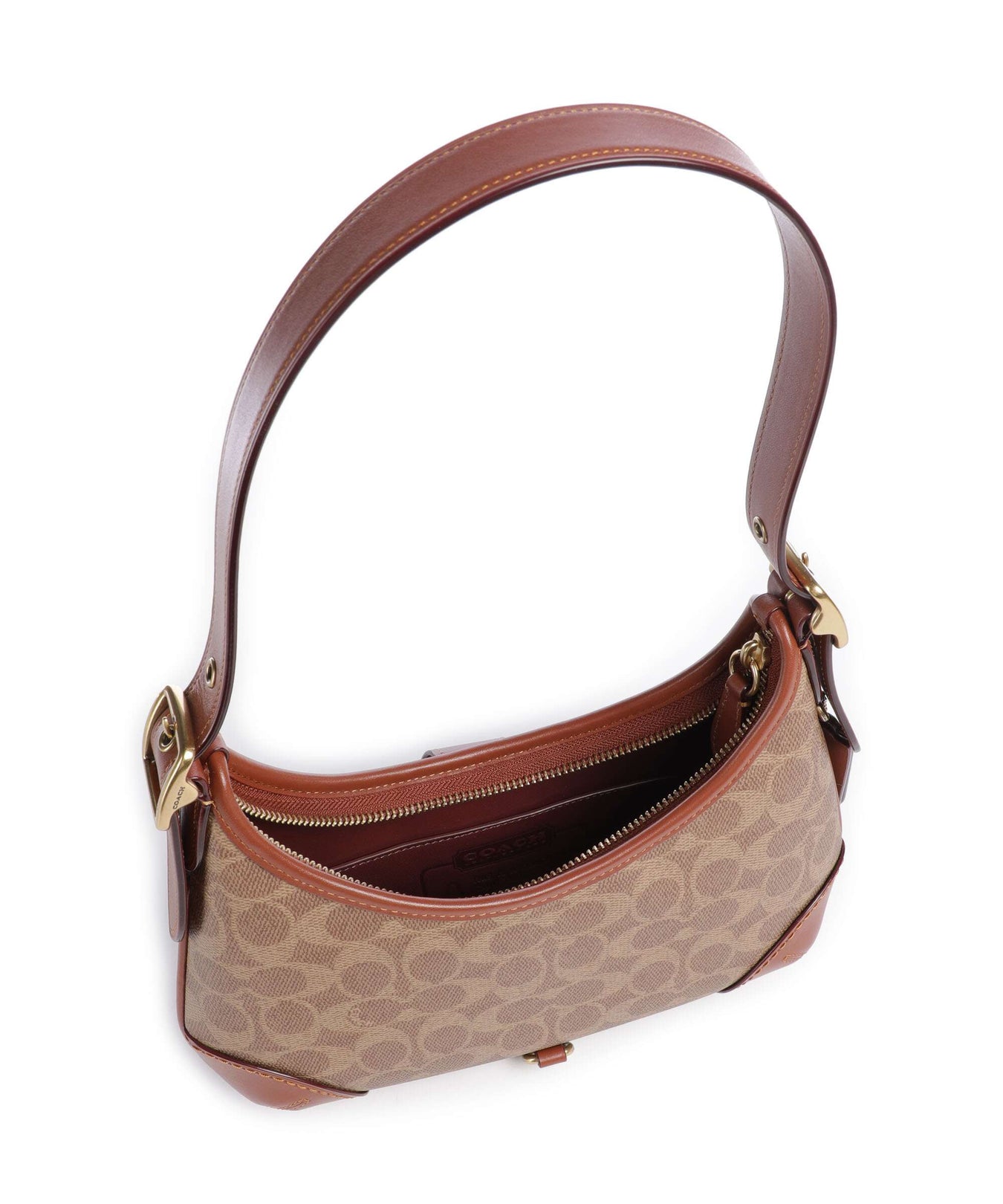 Coach Hamptons Signature Shoulder bag tan caramel