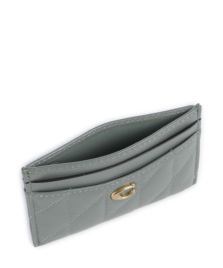 Coach Essential Pillow Credit card holder sage