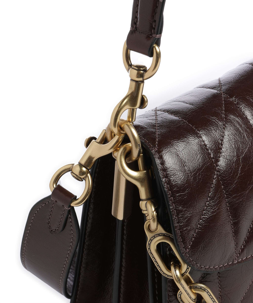 Coach Tabby Quilted Glazed Shoulder bag maple