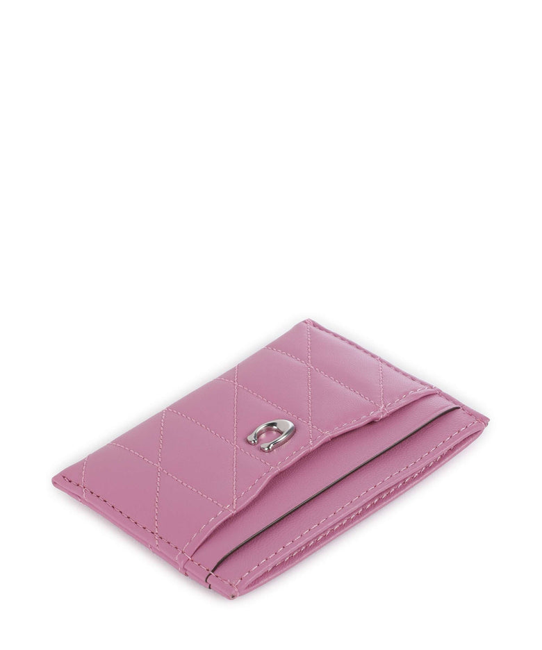 Coach Essential Pillow Credit card holder fuchsia