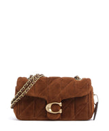 Coach Tabby Quilted Suede 20 Axelremsväska warm brown