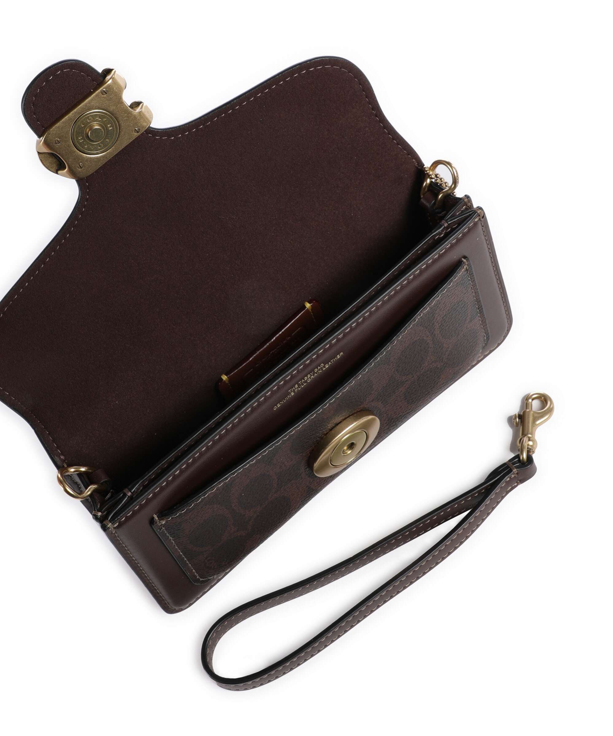 Coach Tabby Signature Chain 19 Crossbody bag maple