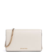 Michael Kors Jet Set Medium Crossover väska light cream