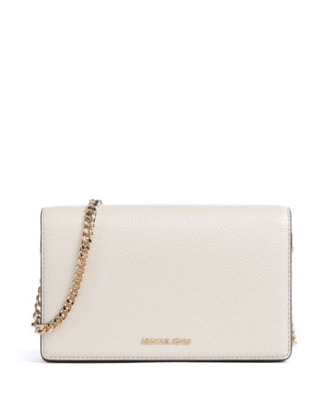 Michael Kors Jet Set Medium Crossover väska light cream