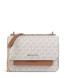 Michael Kors Claire Small Axelremsväska vanilla/acorn