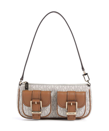 Michael Kors Zoe Axelremsväska vanilla/acorn