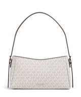 Michael Kors Moore Medium Axelremsväska vanilla/acorn