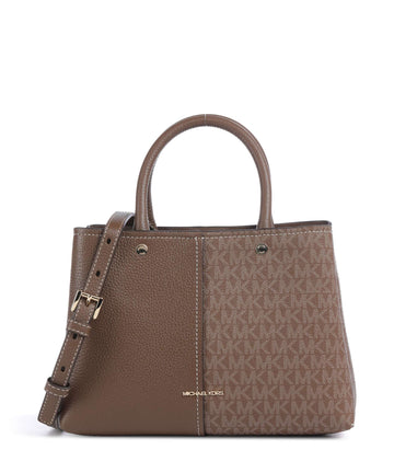 Michael Kors Flora Medium Handväskor dark caramel