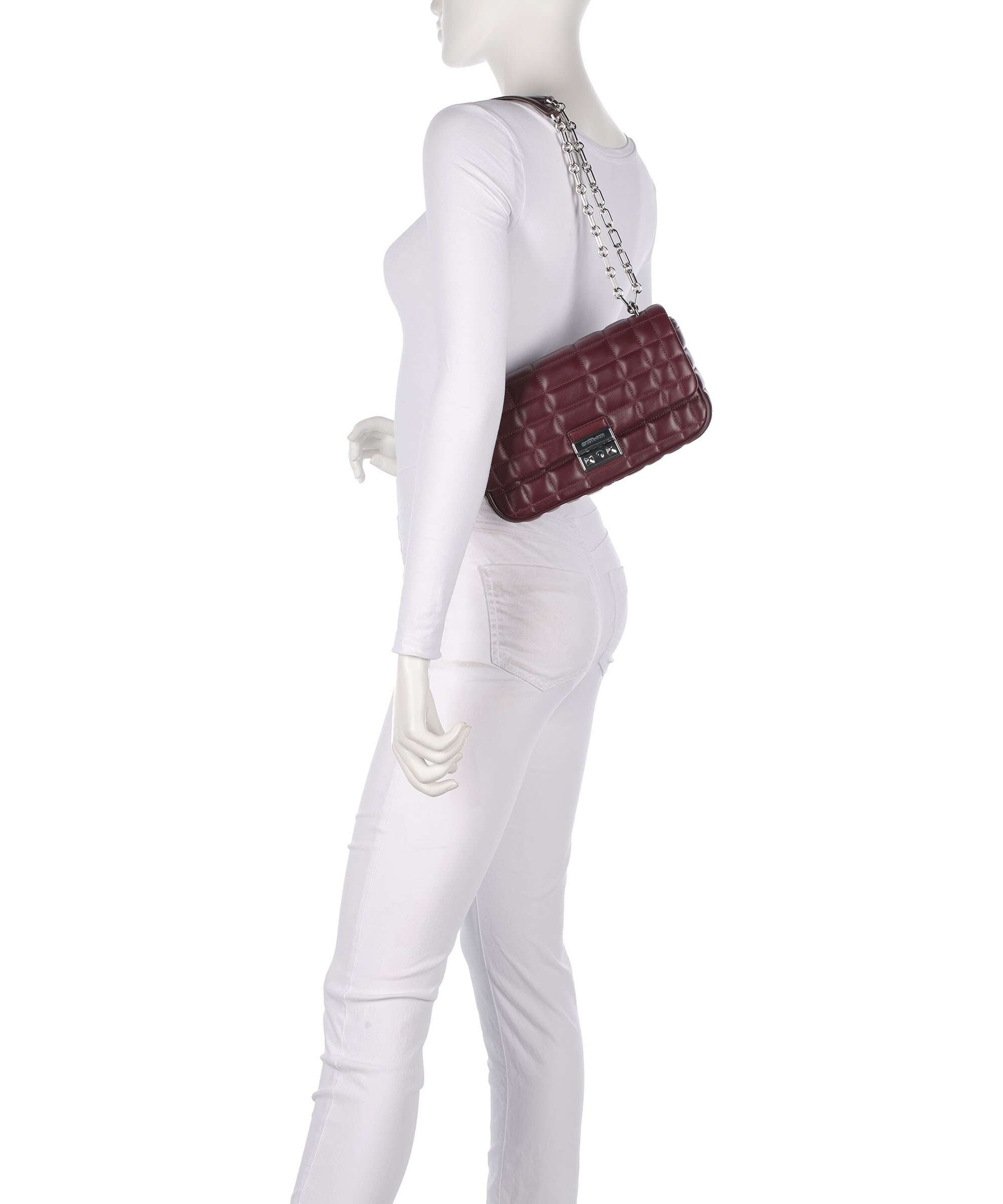 Michael Kors Tribeca Large Shoulder bag oxblood