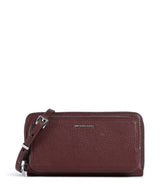 Michael Kors Jet Set Large Continental Crossover väska oxblood