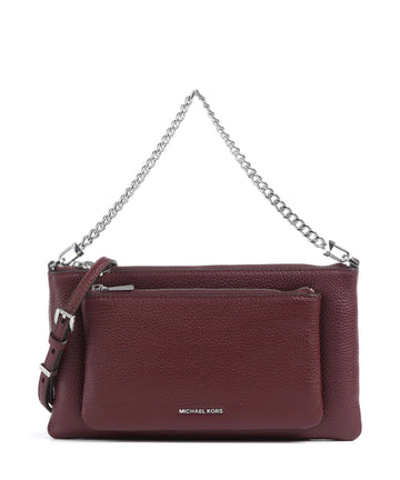 Michael Kors Jet Set Axelremsväska oxblood