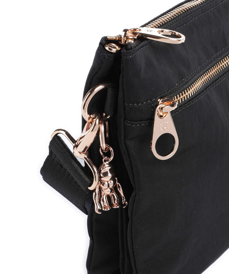 Kipling Charm Riri L Zip Crossbody bag black rose spice