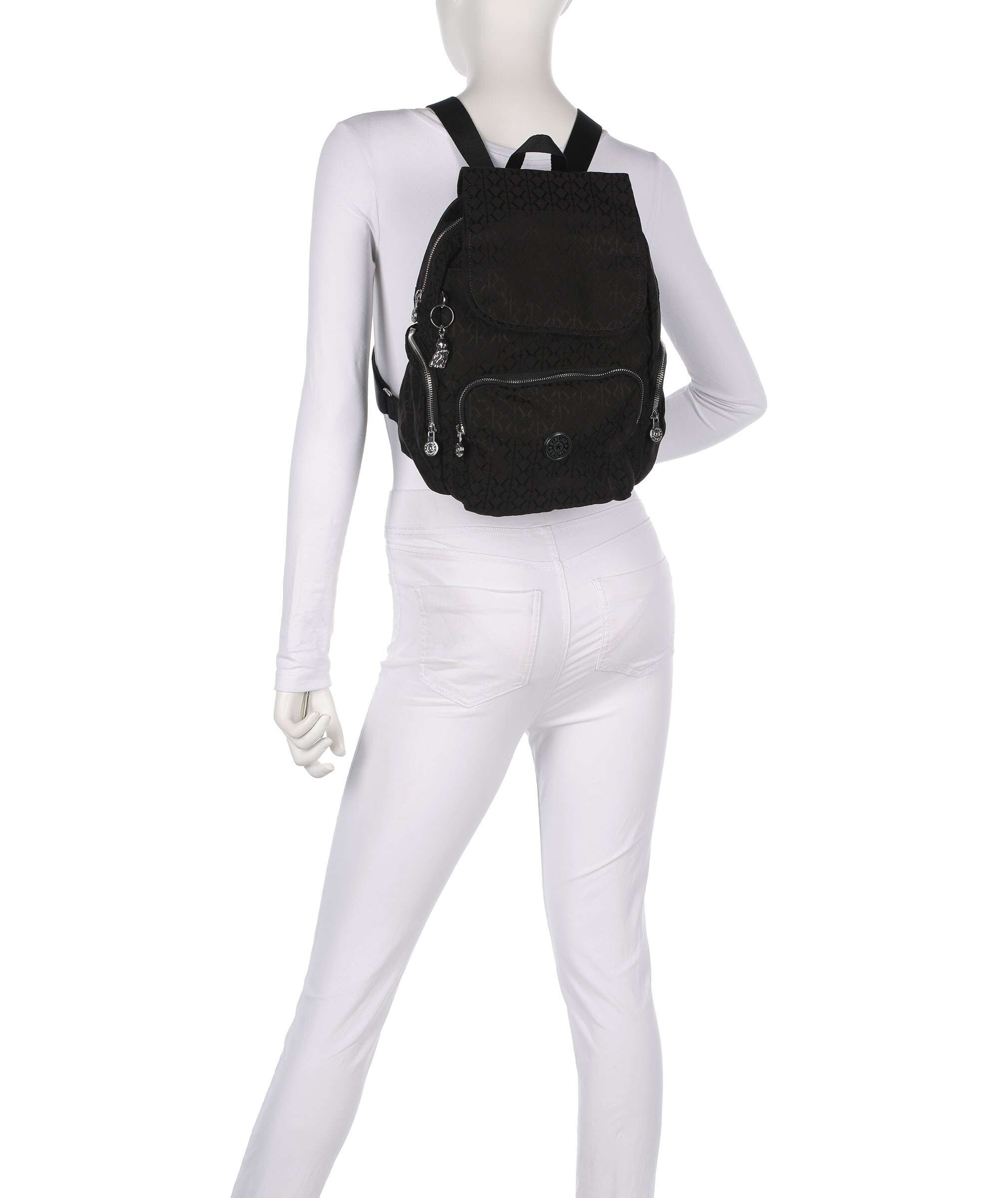 Kipling Elevated City Zip S Backpack noir sign
