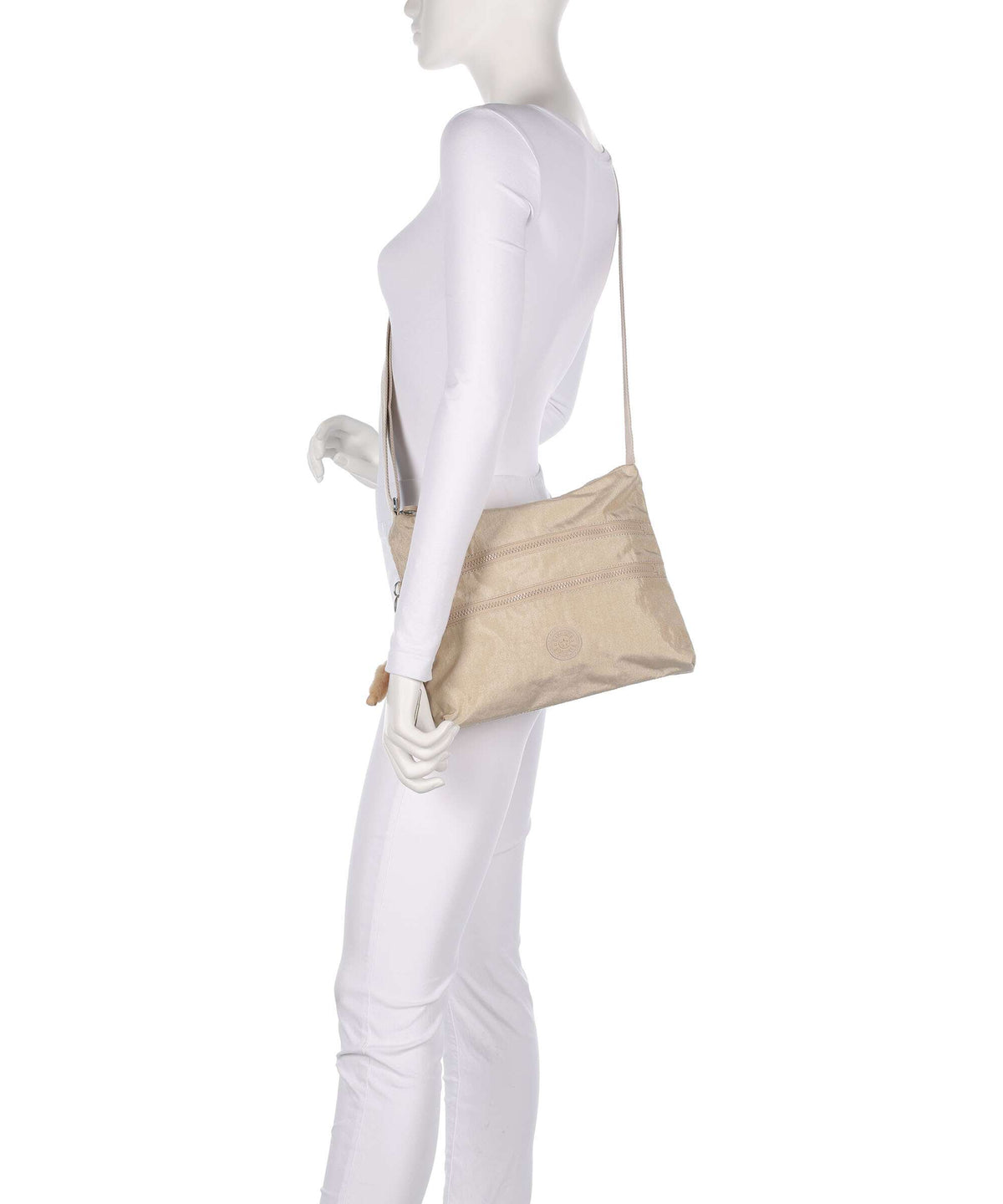 Kipling Basic Alvar Shoulder bag sparkled beige