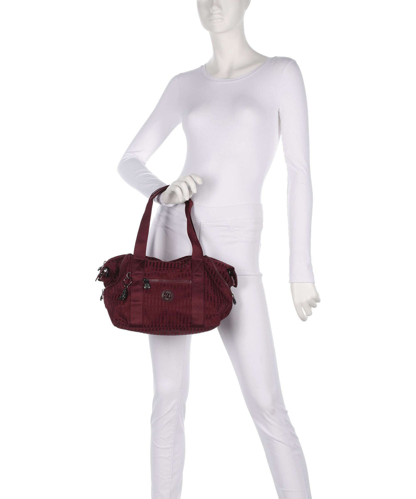 Kipling Elevated Art Mini Handbag maroon tile