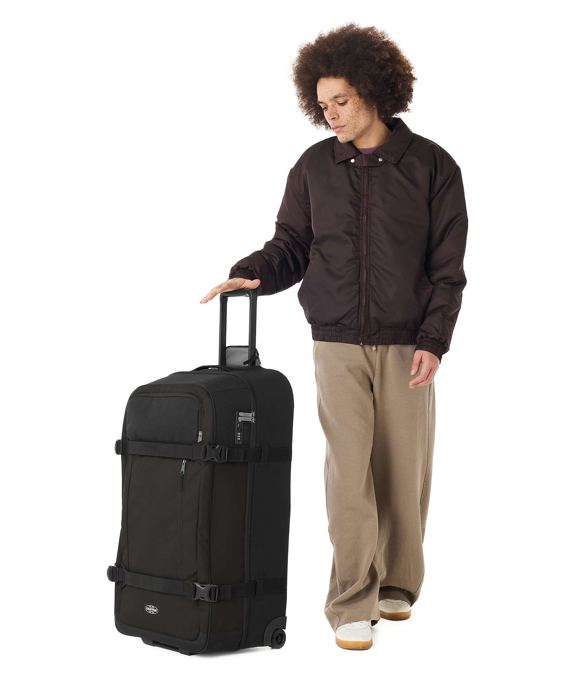 Eastpak Transit'R Pro L Travel bag with wheels black/pro coated