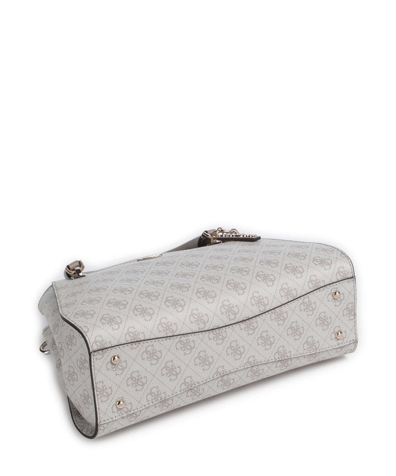 Guess Noelle 4G Logo Handbag dark oak