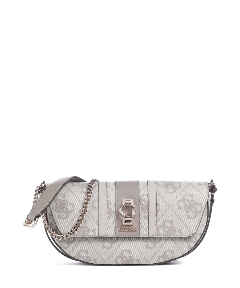 Guess Erenia Shoulder bag dark taupe logo