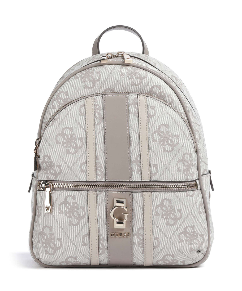 Guess Erenia Backpack dark taupe logo