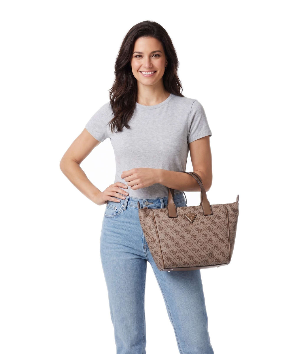 Guess Adrian Logo Small Handbag latte logo
