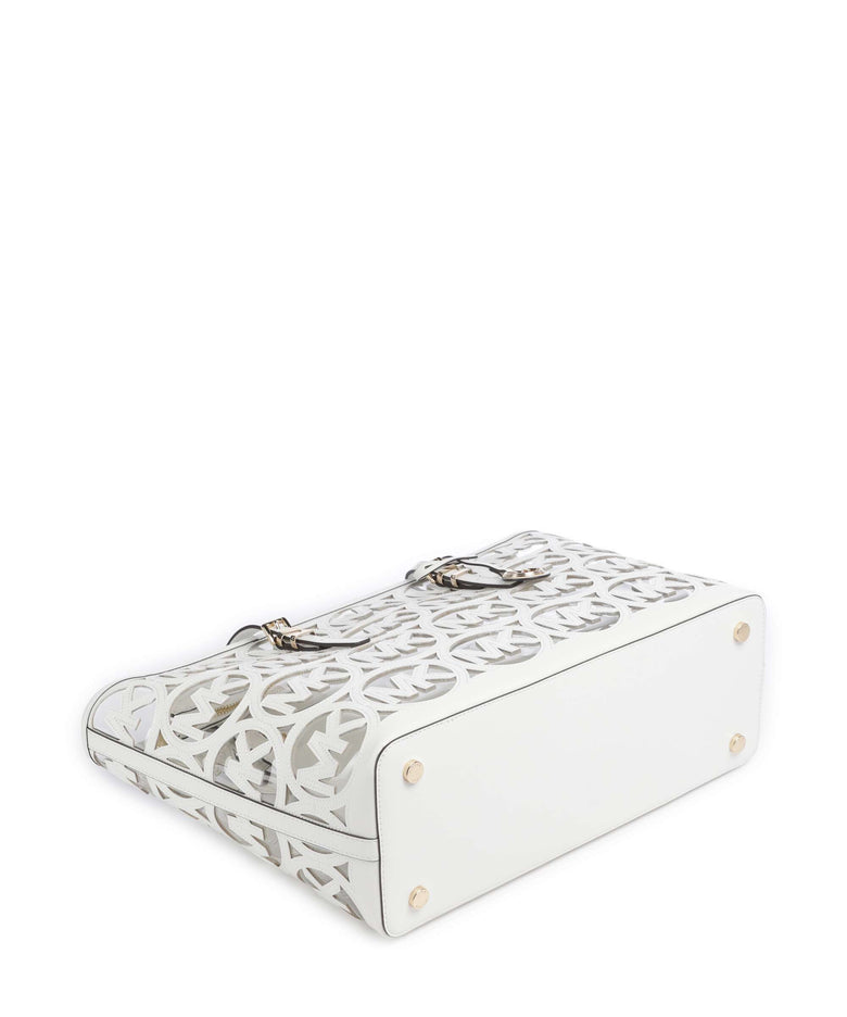 Michael Kors Quinn Large Tote bag optic white
