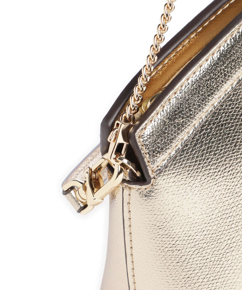 Michael Kors Athena Dome Chain Small Shoulder bag pale gold