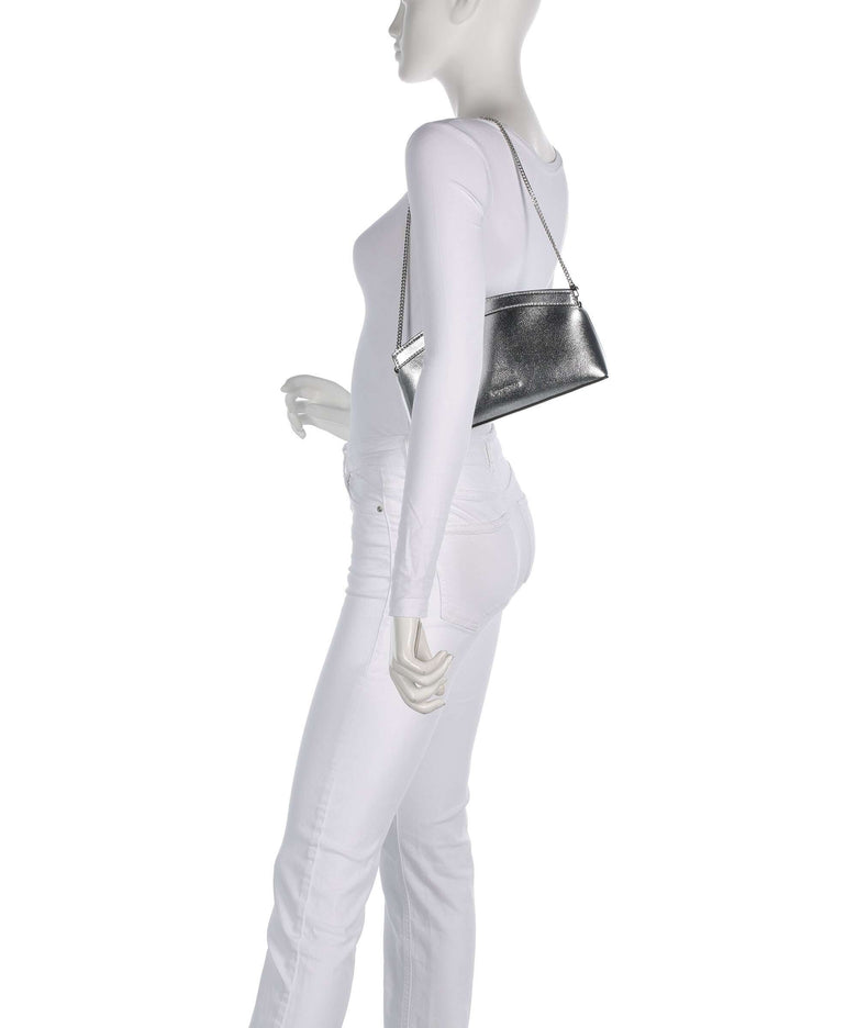 Michael Kors Athena Dome Chain Small Shoulder bag silver