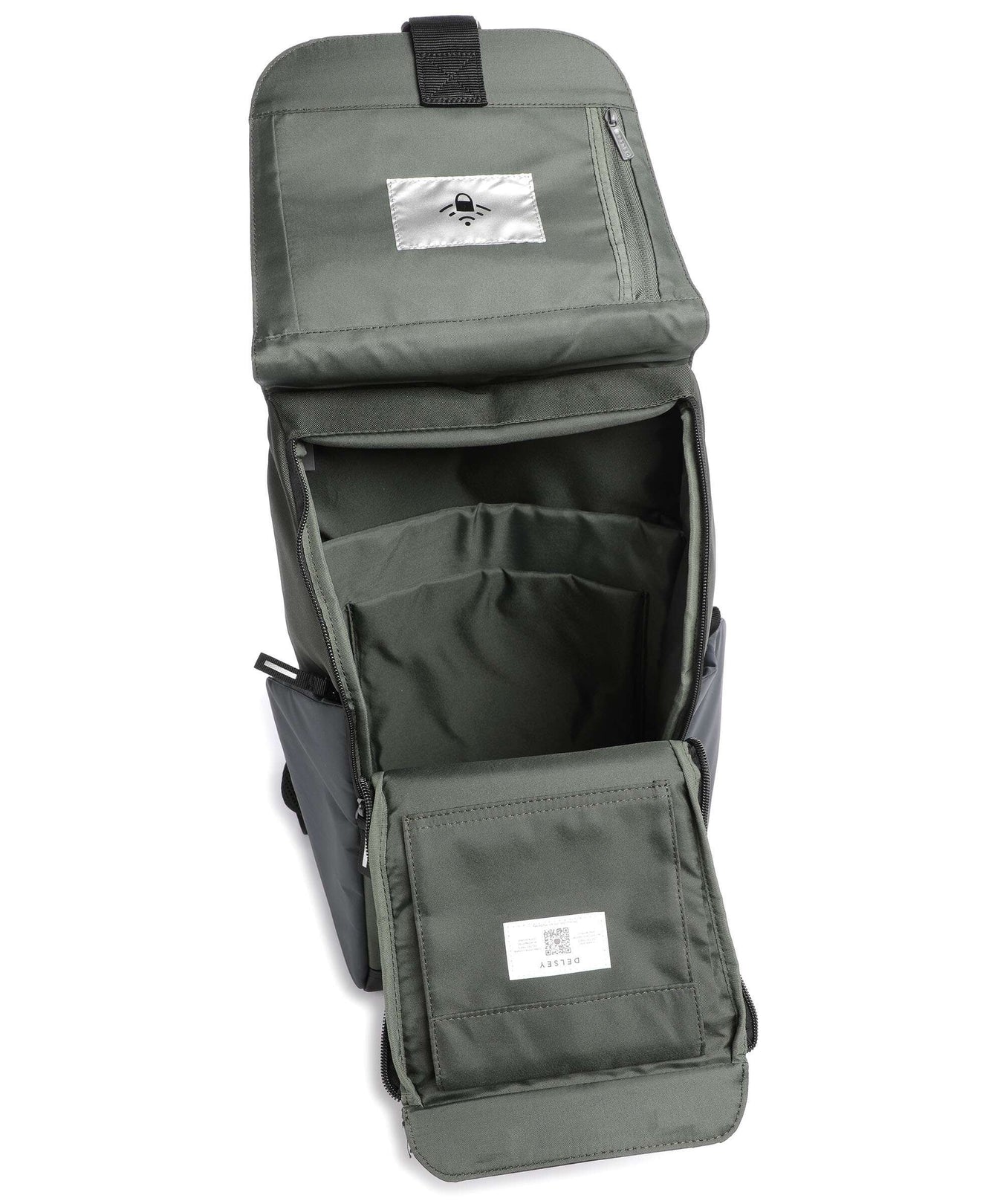 Delsey Paris Securflap Backpack army