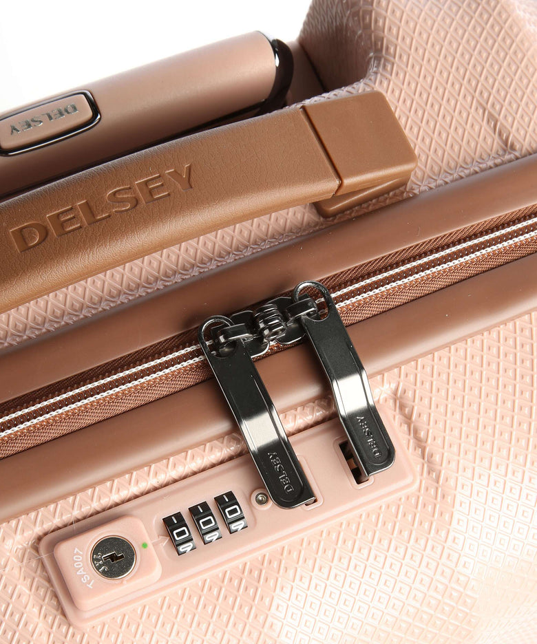 Delsey Paris Carrousel Slim Line Spinner (4 wheels) pink