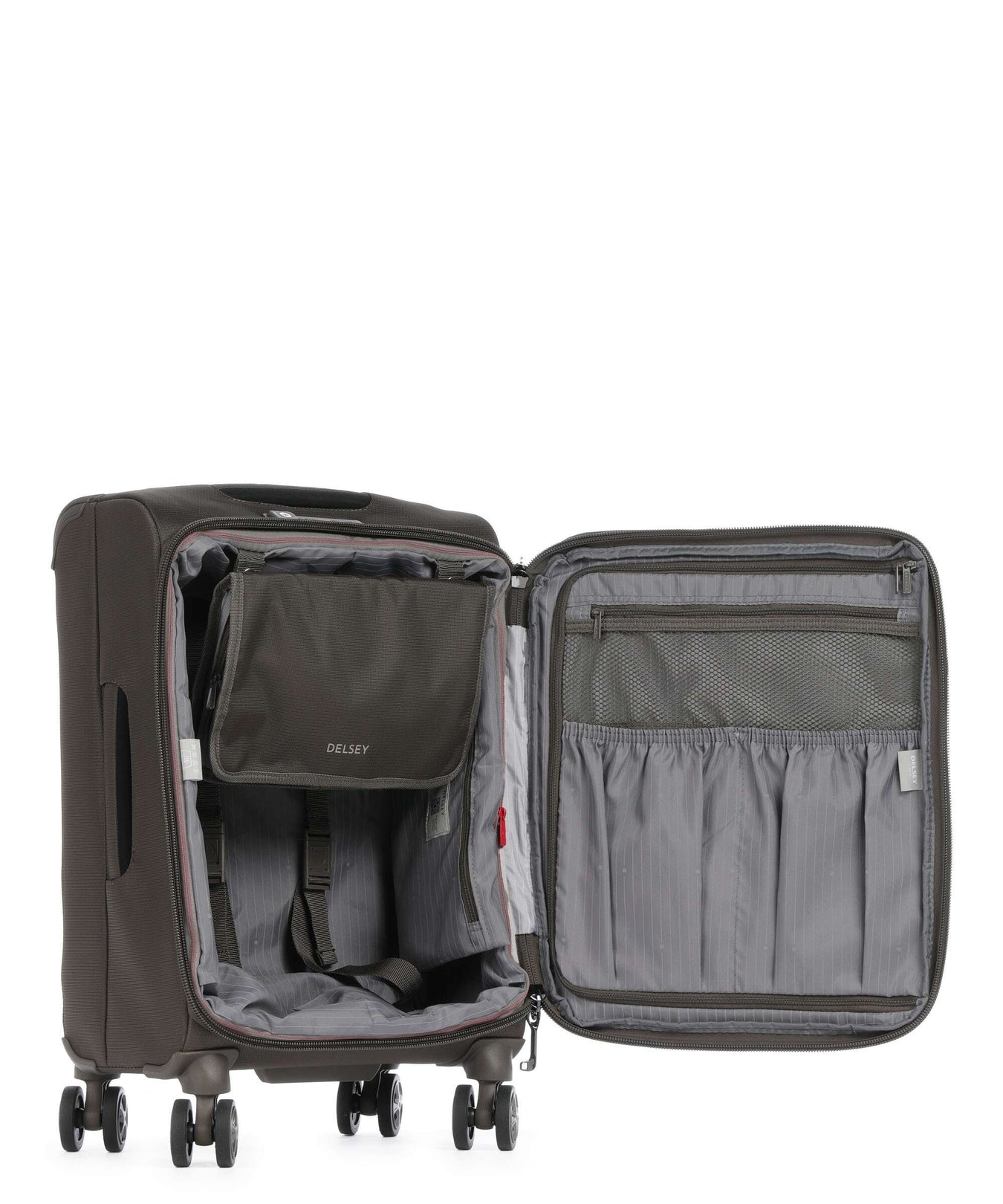 Delsey Paris Helium Dlx Spinner (4 wheels) mokka