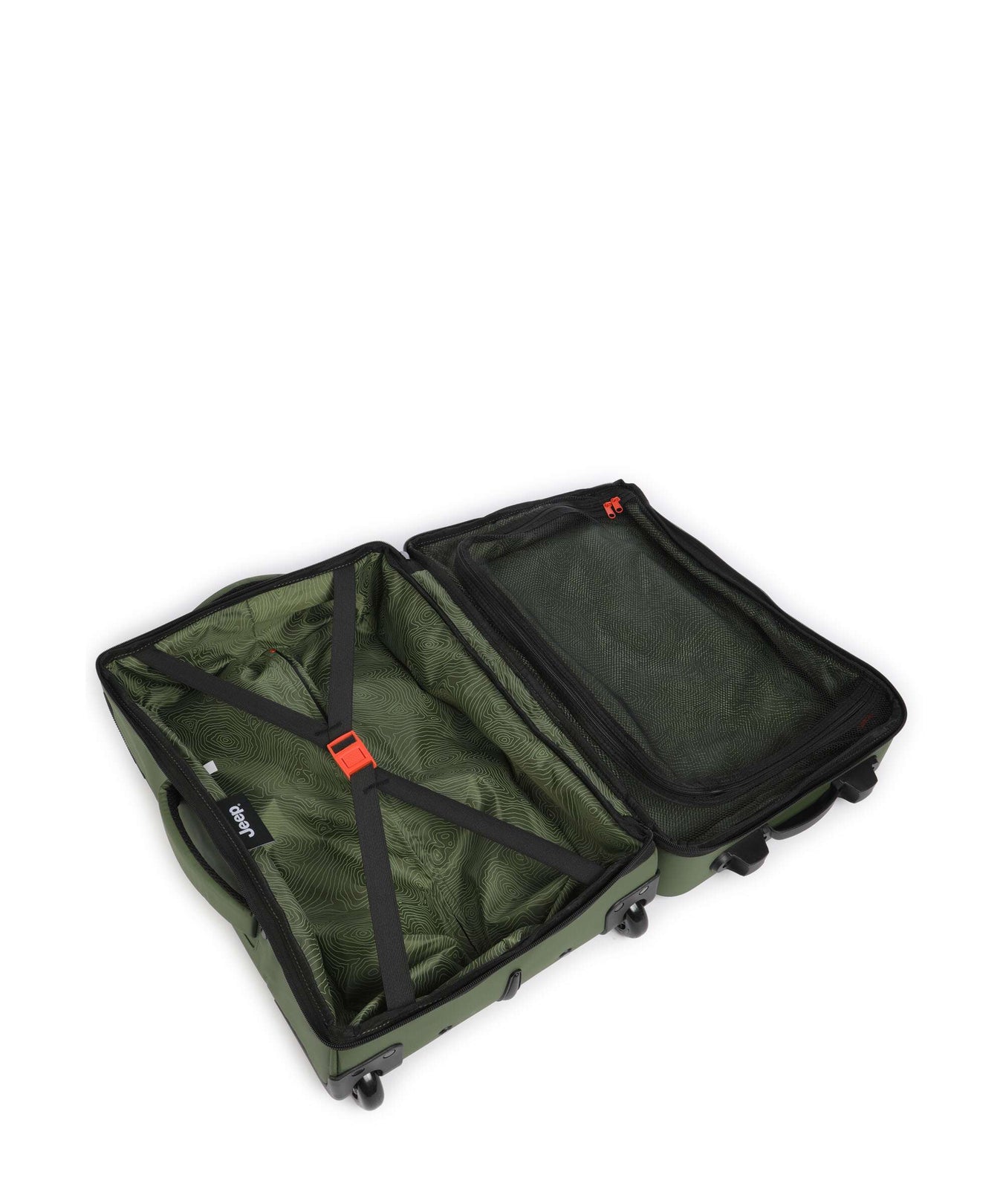 Jeep JS006B 55 Travel bag with wheels green