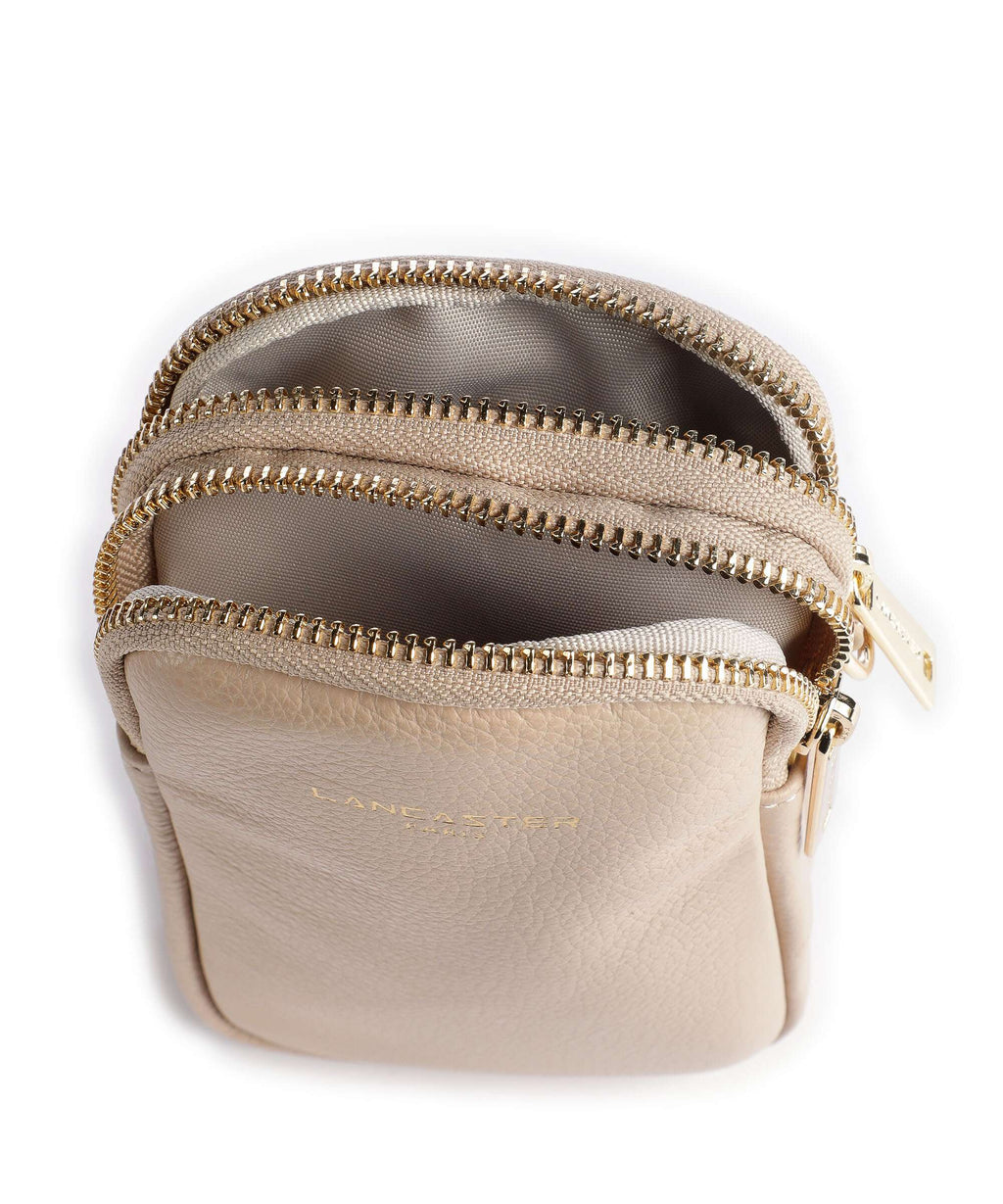 Lancaster Dune Phone bag beige foncé